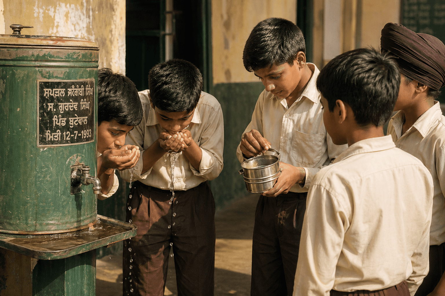 School tiffin with cold paratha and bhindi remembered from Jalandhar recess before the bell